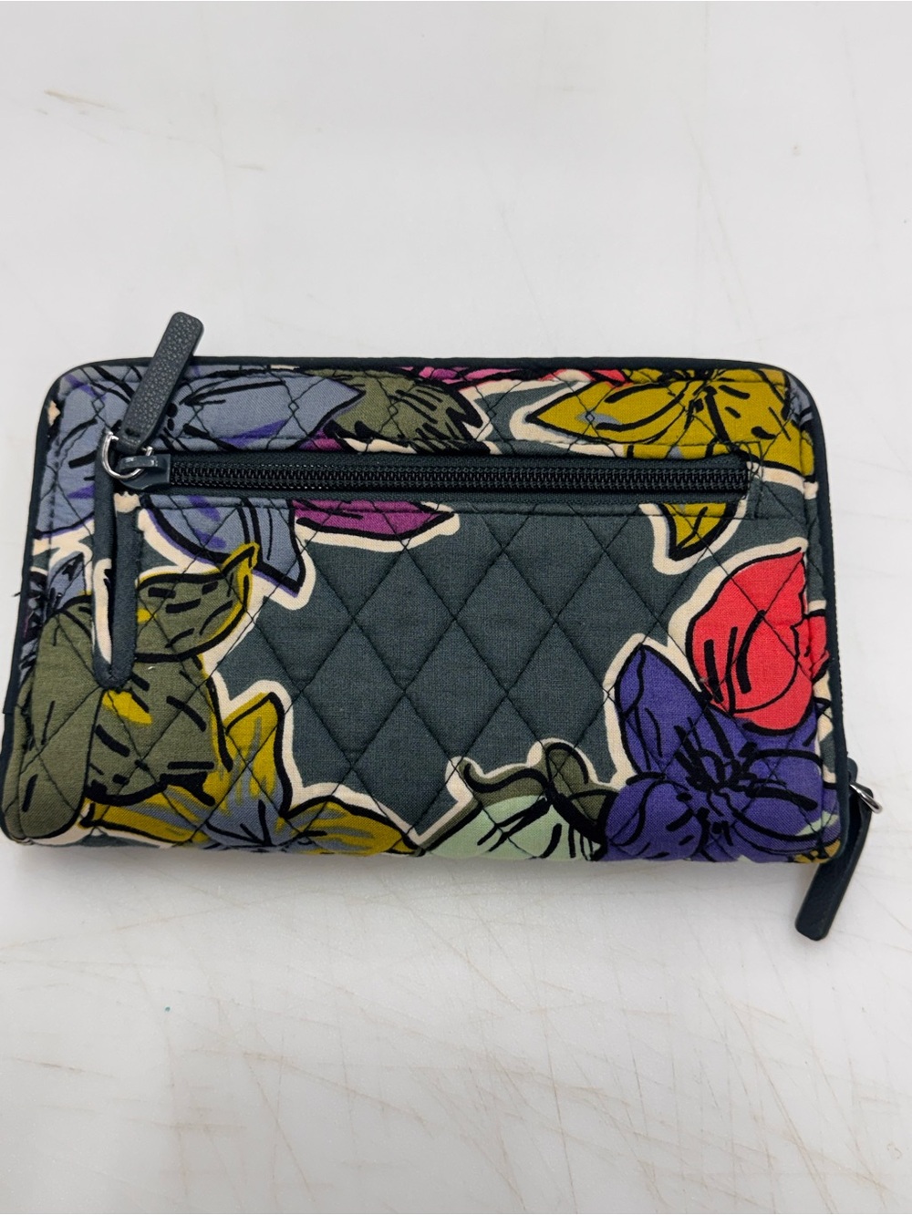 Vera Bradley Turn Lock Wallet - Falling Flowers Pattern - Picture 2 of 8